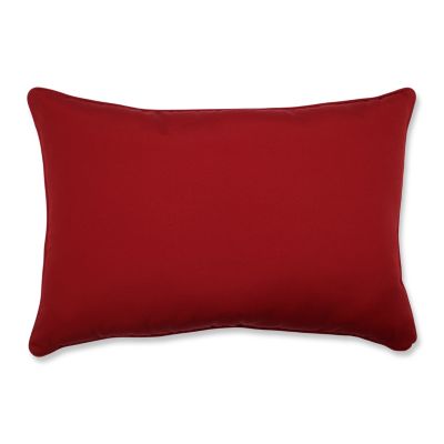 Pillow Perfect - Pompeii Red Over-sized Rectangular Throw Pillow (Set of 2)