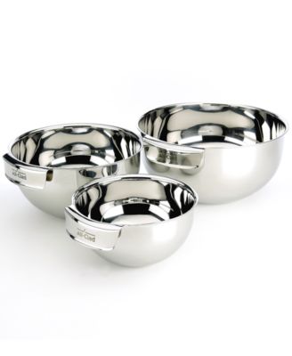 All-Clad - Stainless Steel 3-Piece Bowl Set