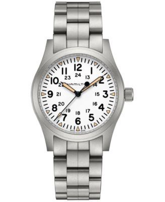 Hamilton - Men's Swiss Khaki Field Stainless Steel Bracelet Watch 42mm