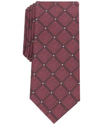 Alfani - Men's Storey Slim Dot Grid Tie