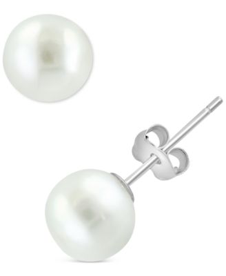EFFY Collection - Cultured Freshwater Pearl (7mm) Stud Earrings in Sterling Silver