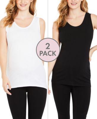 Motherhood Maternity - Maternity Tank Top, Two-Pack