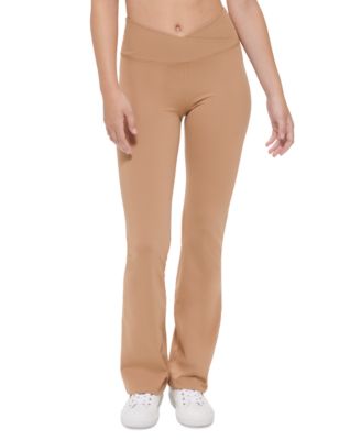 Calvin Klein - Women's Crossover Waist Flare Leggings