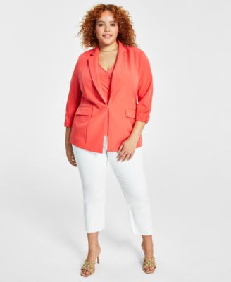 INC International Concepts - Plus Size 3/4-Sleeve Blazer
