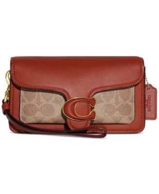 COACH - Coated Canvas and Leather Signature Tabby Wristlet