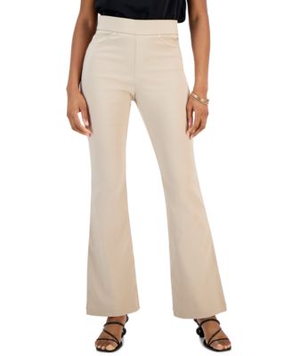 INC International Concepts - Women's High-Rise Pull-On Flare-Leg Pants