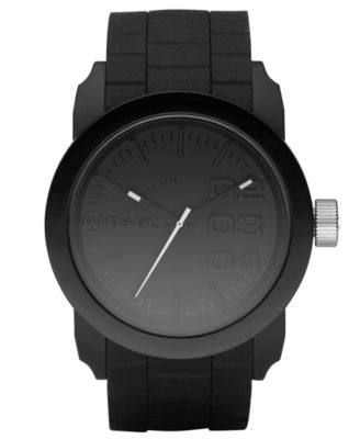 Diesel - Watch, Black Silicone Strap 44mm DZ1437