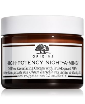 Origins - High-Potency Night-A-Mins Resurfacing Gel Cream with Fruit Derived AHAs, 1.7-oz.