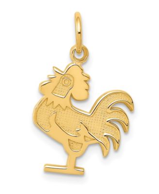 Macy's - Rooster Charm in 14k Yellow Gold