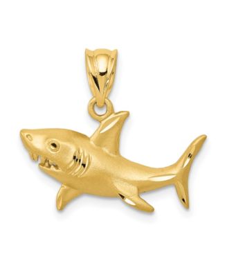 Macy's - Shark Pendant in 14k Yellow Gold