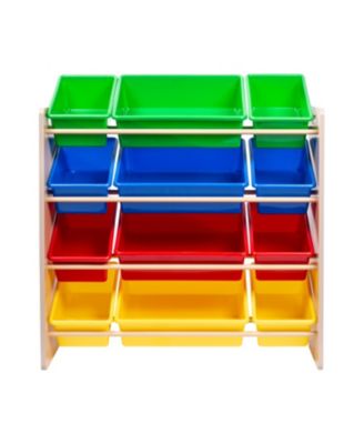 Honey Can Do - Kids Toy Room Organizer with Totes, 12 Bins