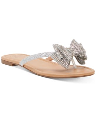 INC International Concepts - Women's Mabae Bow Flat Sandals