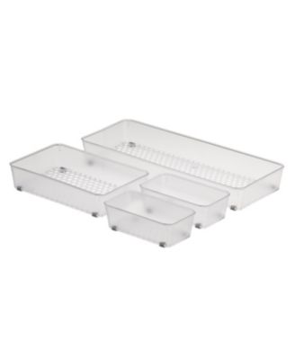 Spectrum - Diversified Hexa In-Drawer Organizer Set of 4 Assorted Storage Trays, Buildup-Resistant Kitchen & Bathroom Drawer Organizer Trays, Easy-to-Clean Bathroom & Kitchen Organizers