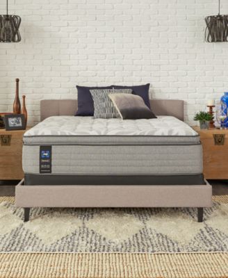 Sealy - Posturepedic Silver Pine 14" Soft Euro Top Mattress Set- Queen Split