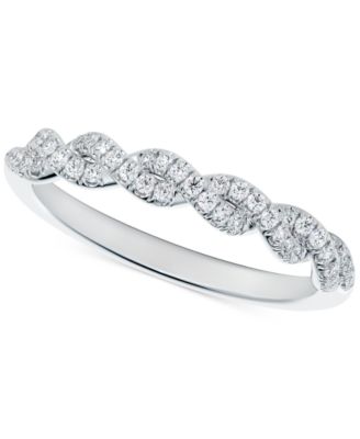 De Beers Forevermark - Diamond Twist Pav&eacute; Band (1/6 ct. t.w.) in 14k White Gold