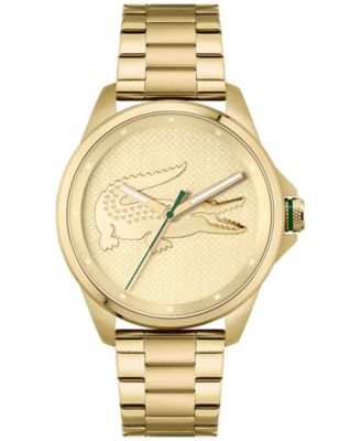Lacoste - Men's Limited Edition Croc Gold-Tone Bracelet Watch 43mm