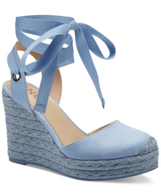 INC International Concepts - Women's Maisie Lace-Up Espadrille Wedge Sandals