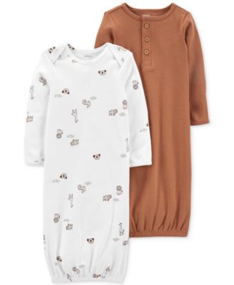 Carter's - Baby Boys or Girls 2-Pack Printed Sleeper Gowns