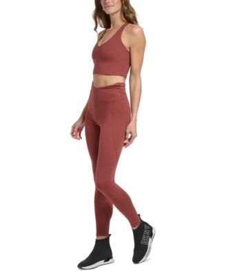 DKNY - Crossover High-Waist 7/8 Leggings