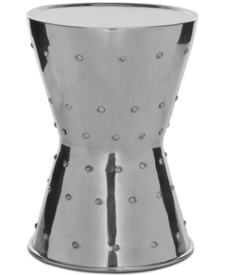 Safavieh - Rivet Aluminum Stool, Quick Ship