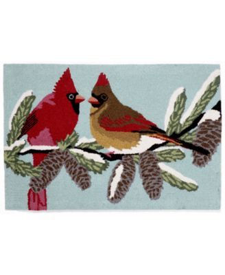 Liora Manne' - Front Porch Indoor/Outdoor Cardinals Sky 2' x 3' Area Rug