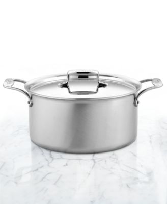 All-Clad - BD5 Covered Stockpot, 8 Qt. Brushed Stainless Steel