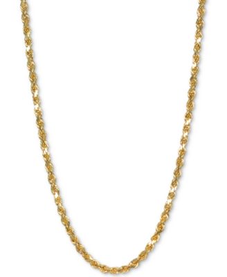 Italian Gold - Rope 28" Chain Necklace in 14k Gold