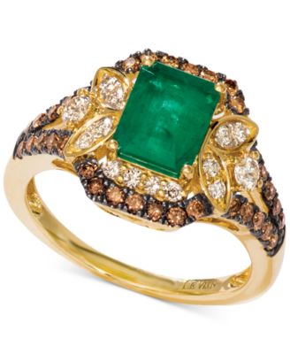 Le Vian - New Emerald (1-1/5 ct. t.w.) & Diamond (3/4 ct. t.w.) Ring set in 14k Gold