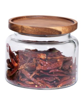 Anchor Hocking - Glass 48-Oz. Acacia-Lid Montana Jar