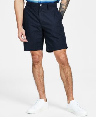 INC International Concepts - Classic-Fit Solid 8.5" Chambray Shorts