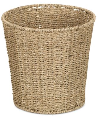Household Essentials - Seagrass Wicker Waste Basket