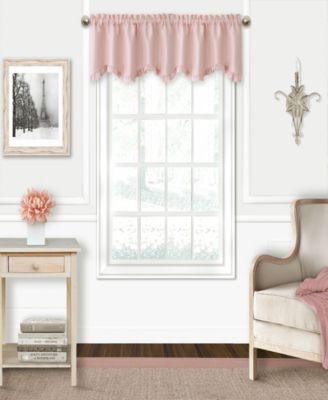 Elrene - Kids' Adaline 52" x 15" Faux-Silk Rod Pocket Curtain Valance