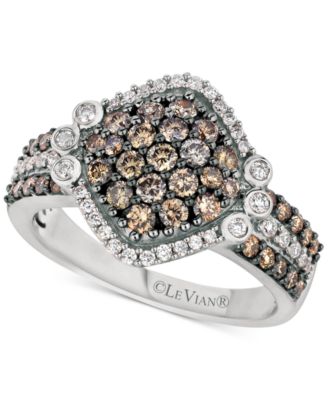 Le Vian - Diamond Cluster Ring (1-1/8 ct. t.w.) in 14k White Gold