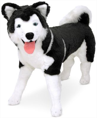 Melissa and Doug - Lifelike Plush Giant Siberian Husky Dog