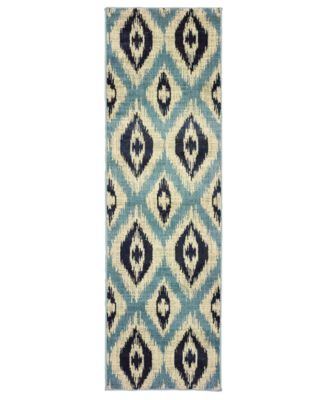 Oriental Weavers - Linden 7825C Blue/Grey 2'3" x 7'6" Runner Area Rug