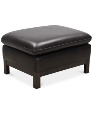 Furniture - Virtron 24" Leather Ottoman
