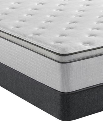 Beautyrest - BR800 13.5" Plush Pillow Top Mattress Set- King