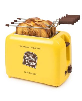 Nostalgia - GCT2 Deluxe Grilled Cheese Sandwich Toaster with Easy-Clean Toasting Baskets, Adjustable Toasting Dial and Extra Wide Slots
