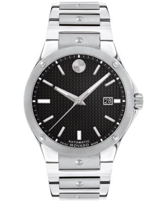 Movado - Men's Swiss Automatic Sports Edition Stainless Steel Bracelet Watch 41mm