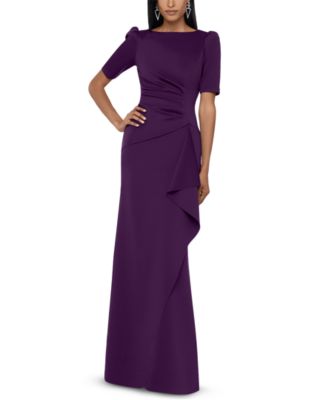 XSCAPE - Petite Puff-Sleeve Gown