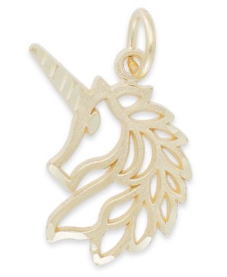Macy's - Unicorn Charm in 14k Gold