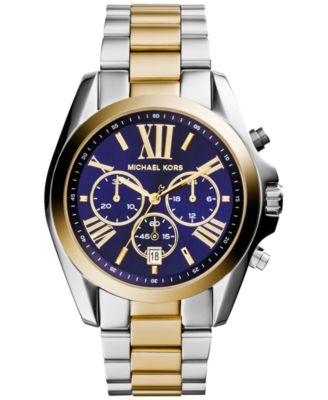 Michael Kors - Women’s Chronograph Bradshaw Two-Tone Stainless Steel Bracelet Watch 43mm MK5976