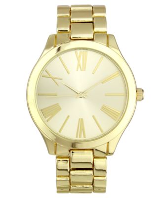 INC International Concepts - Women's Gold-Tone Bracelet Watch 42mm