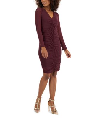 INC International Concepts - Petite Ruched Bodycon Dress