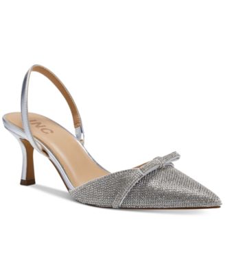 INC International Concepts - Women's Gelsey Slingback Kitten-Heel Pumps