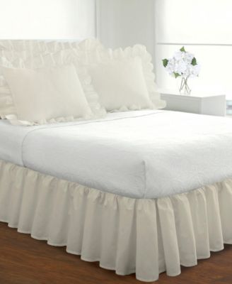 Fresh Ideas - Ruffled Poplin California King Bed Skirt
