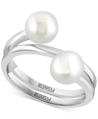 EFFY Collection - Cultured Freshwater Pearl (7mm) Coil Ring in Sterling Silver
