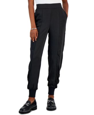 INC International Concepts - Women's Ruched Satin Jogger Pants