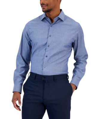 Bar III - Men's Chambray Dress Shirt