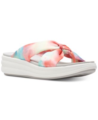 Clarks - Women's Cloudsteppers Drift Ave Slip-On Wedge Sandals